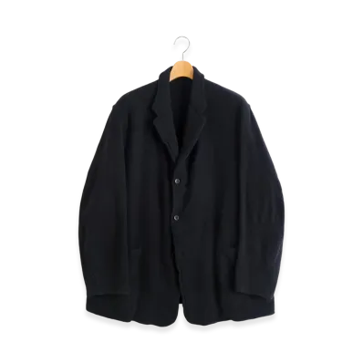 COMOLI Milled Wool Jacket "Black"
