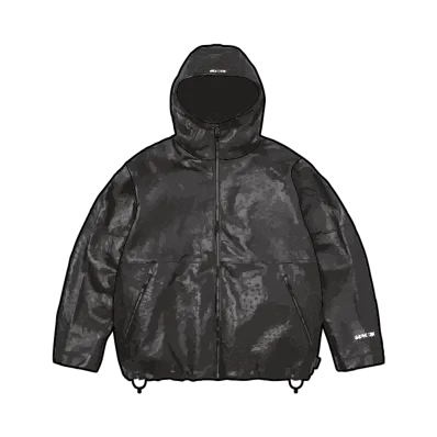 Supreme GORE-TEX Ostrich Embosssed Leather Jacket "Black"