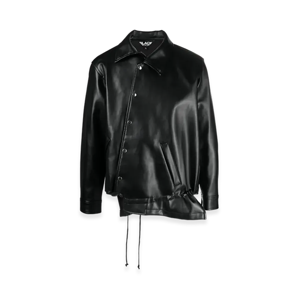 BLACK COMME des GARCONS Animal-Free Leather Jacket "Black"