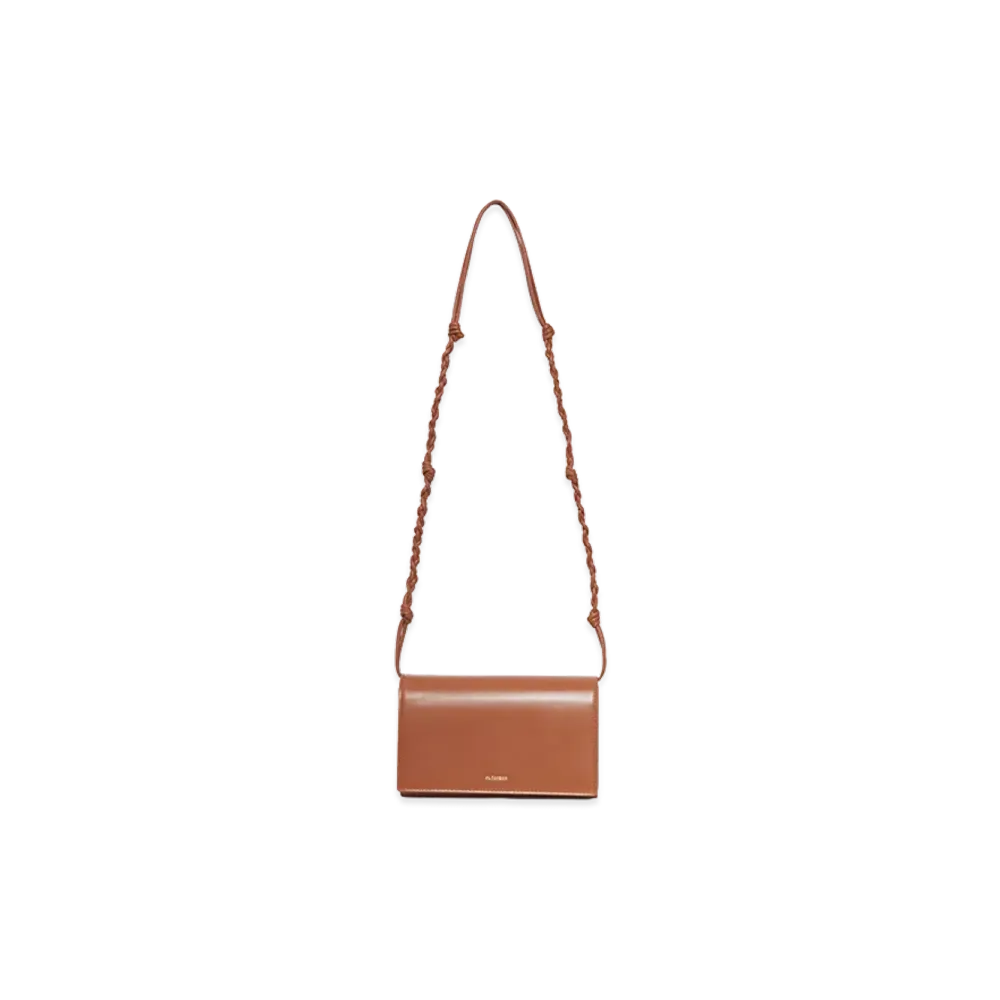 Jil Sander Women's Tangle Wallet With Shoulder Strap "Camel"