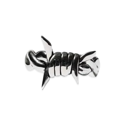 HUF Spring 24 Barbed Wire Ring "Silver"
