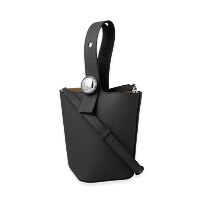 LOEWE Pebble Bucket Bag Mini "Black"