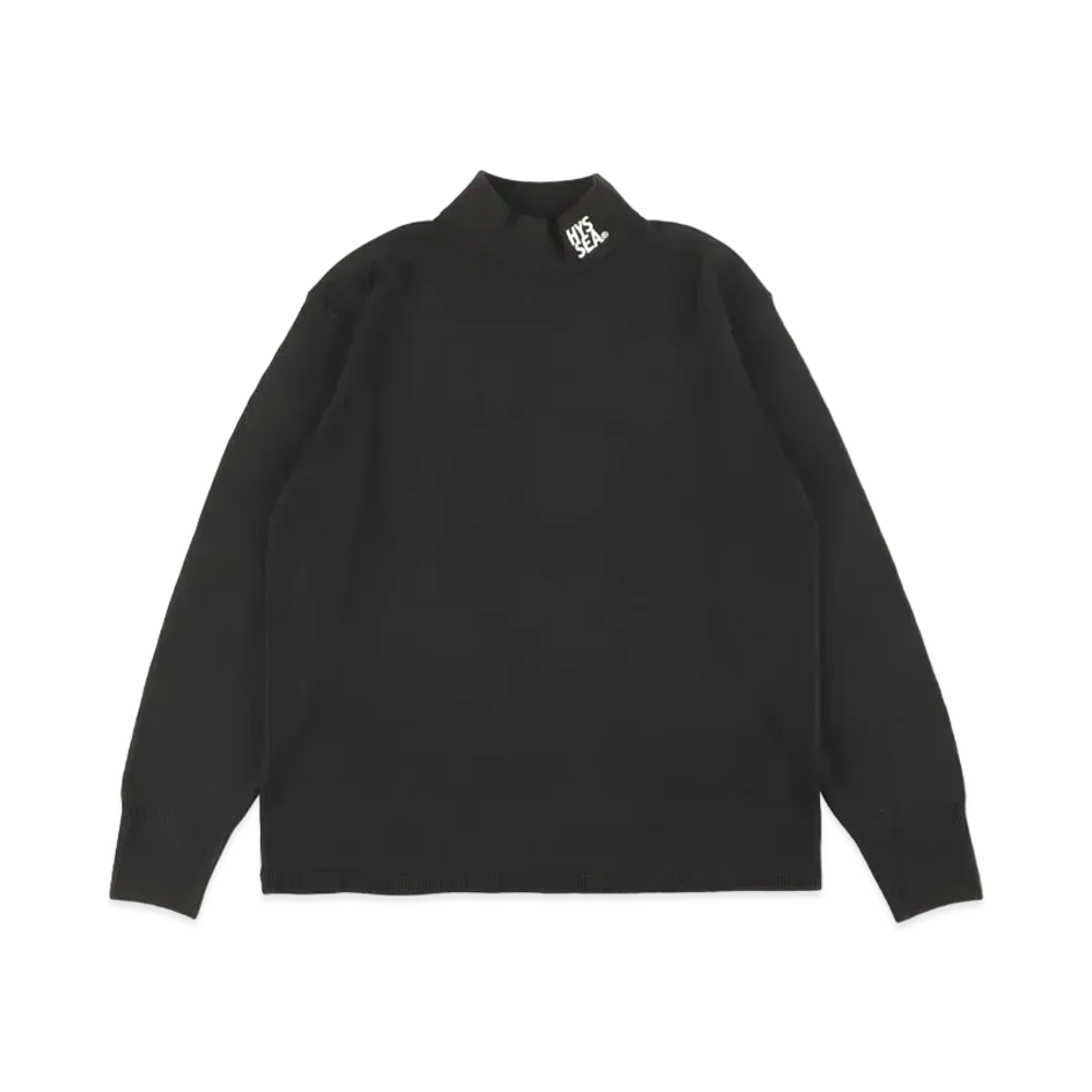 WIND AND SEA x HYSTERIC GLAMOUR Mock Neck Shirt "Black"