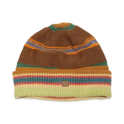 Acne Studios Striped Knit Beanie "Cinnamon Brown/Multi"