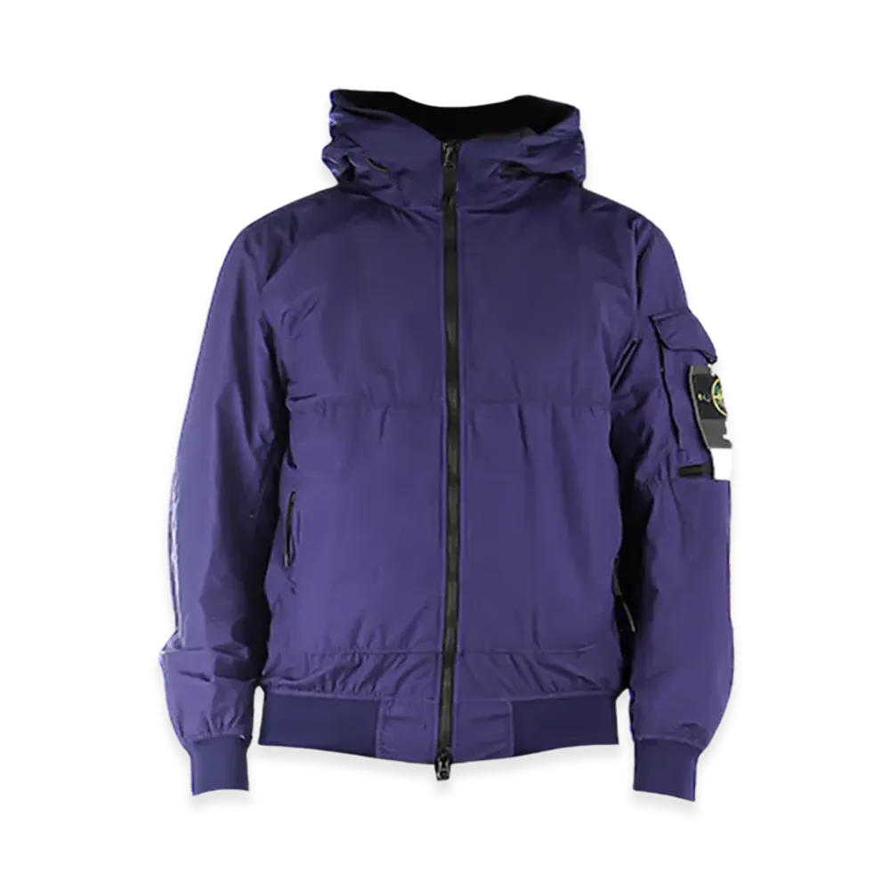 Stone Island 40632 Naslan Light Watro Hooded Blouson - 22SS "Royal Blue"