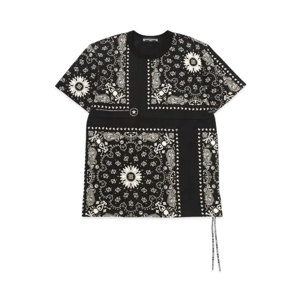 mastermind WORLD Bandana Tee "Black"
