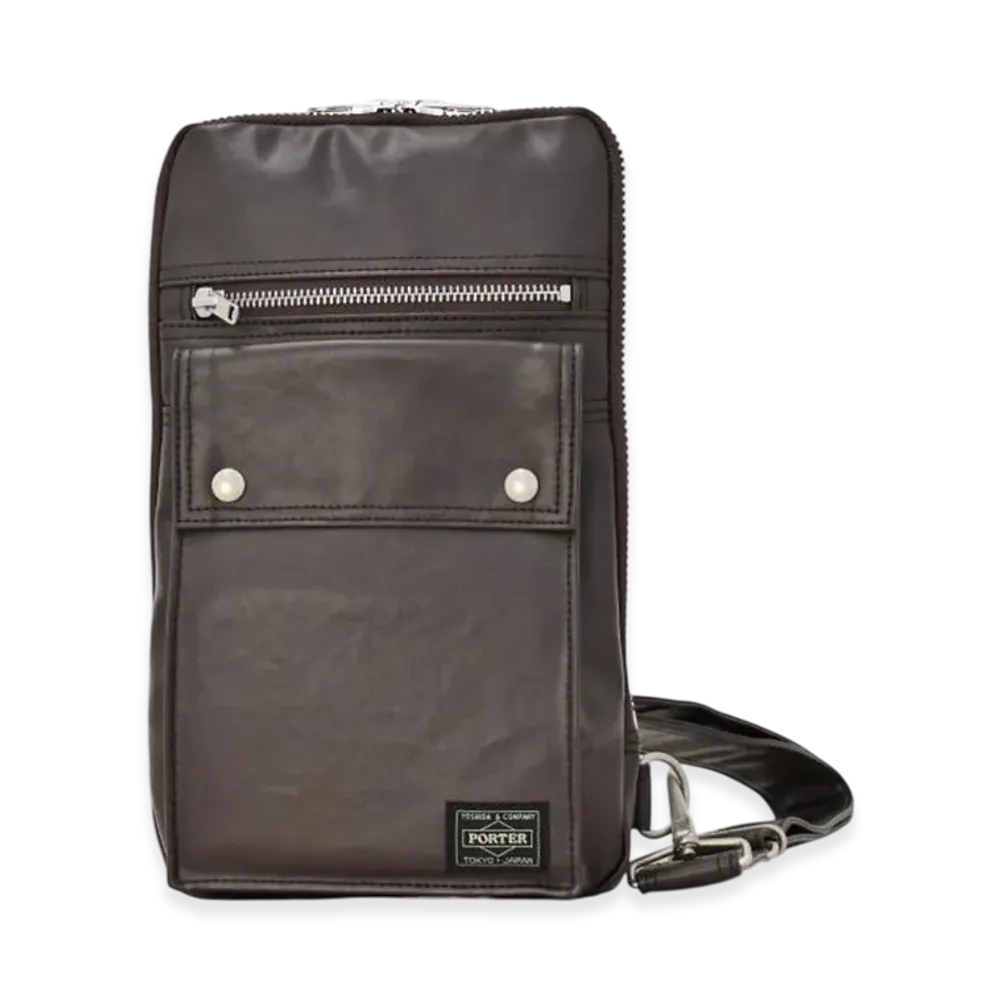 PORTER Freestyle Sling Shoulder Bag "Brown"
