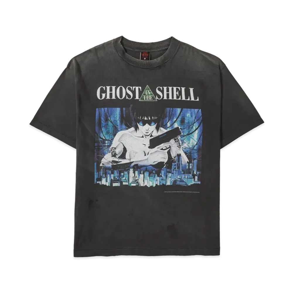 SAINT Mxxxxxx x GHOST IN THE SHELL GS_SS Tee_GITS "Black" SM-YS1-0000-C31