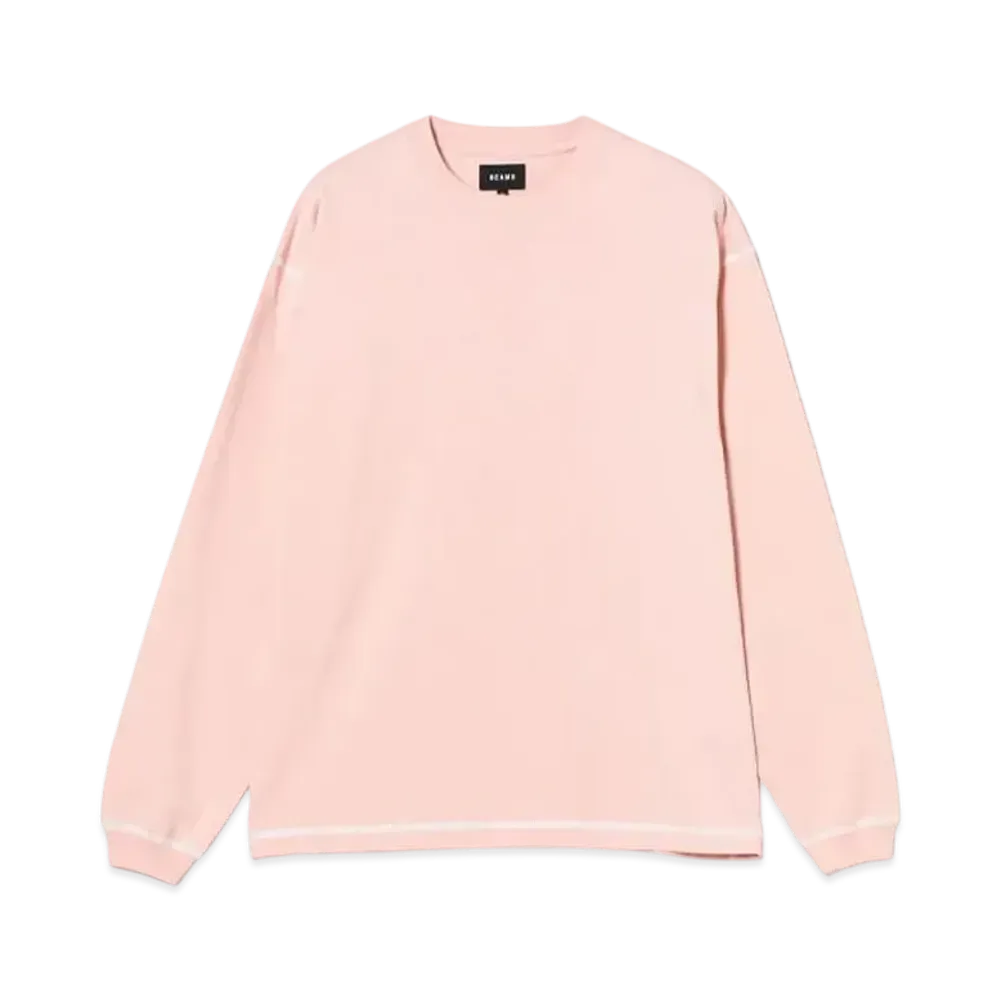 BEAMS Stitched Crew Neck Tee "Sakura"