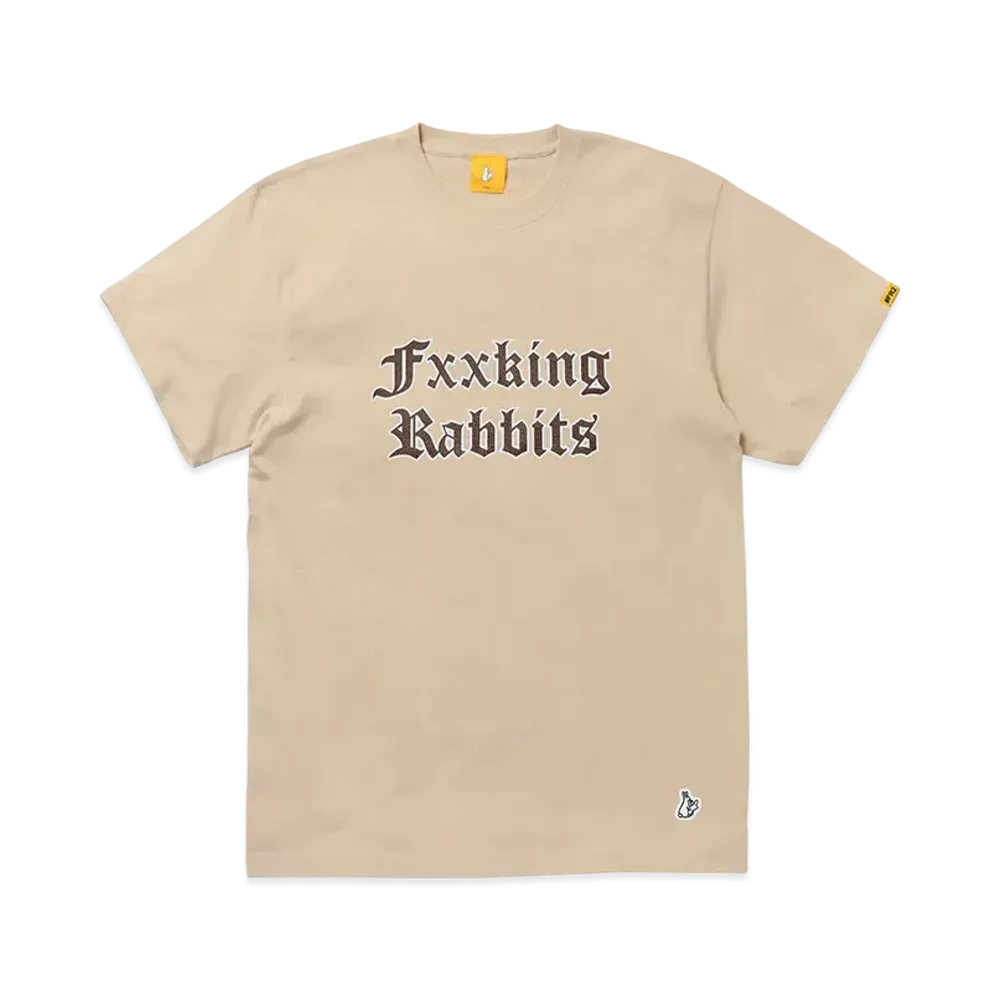 FR2 Fxxking Rabbits Logo T-Shirt "Sand Beige"