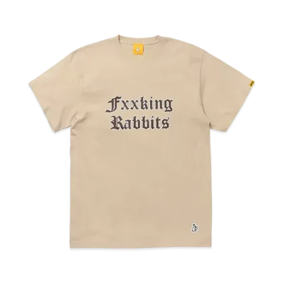 FR2 Fxxking Rabbits Logo T-Shirt "Sand Beige"