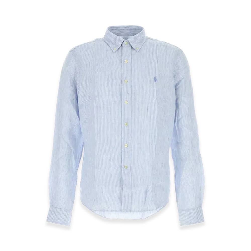 Polo Ralph Lauren Embroidered Linen Shirt "Blue"