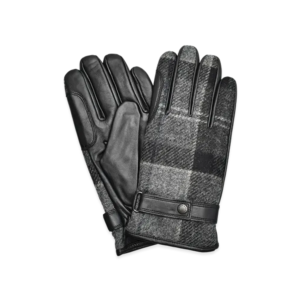 Barbour Newbrough Glove "Black/Grey"