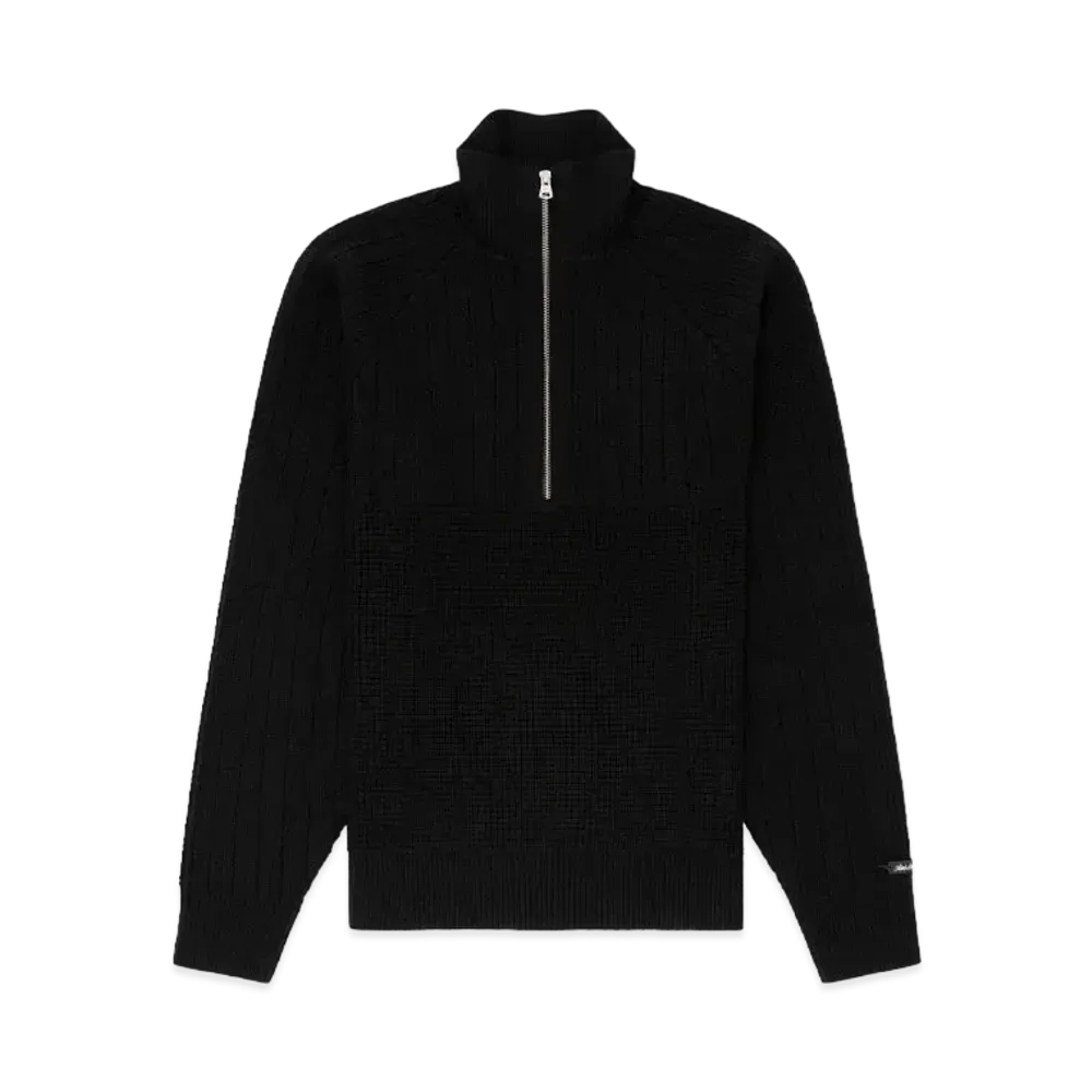 Aime Leon Dore Merino Half-Zip Knit Pullover "Black"