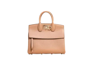 Salvatore Ferragamo Ferragamo Studio Bag (Small) "Cashew"