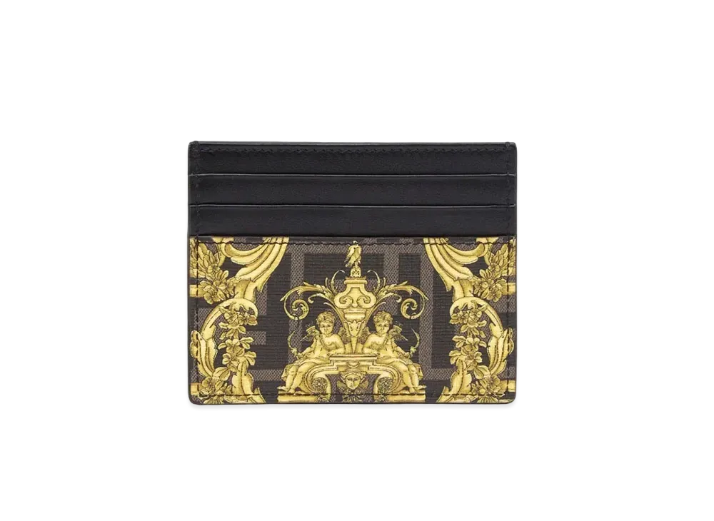 FENDI x Versace Fendace Card Holder In Multicolor Fabric "Multicolor"