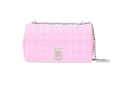 Burberry Small Quilting Lambskin Lola Bag "Primrose Pink"