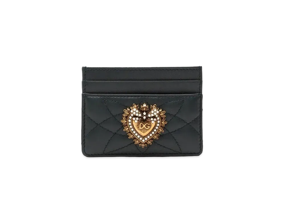 ドルチェ&ガッバーナ ディボーション クレジットカードホルダー "グリーン" BI0330AV9678H585
