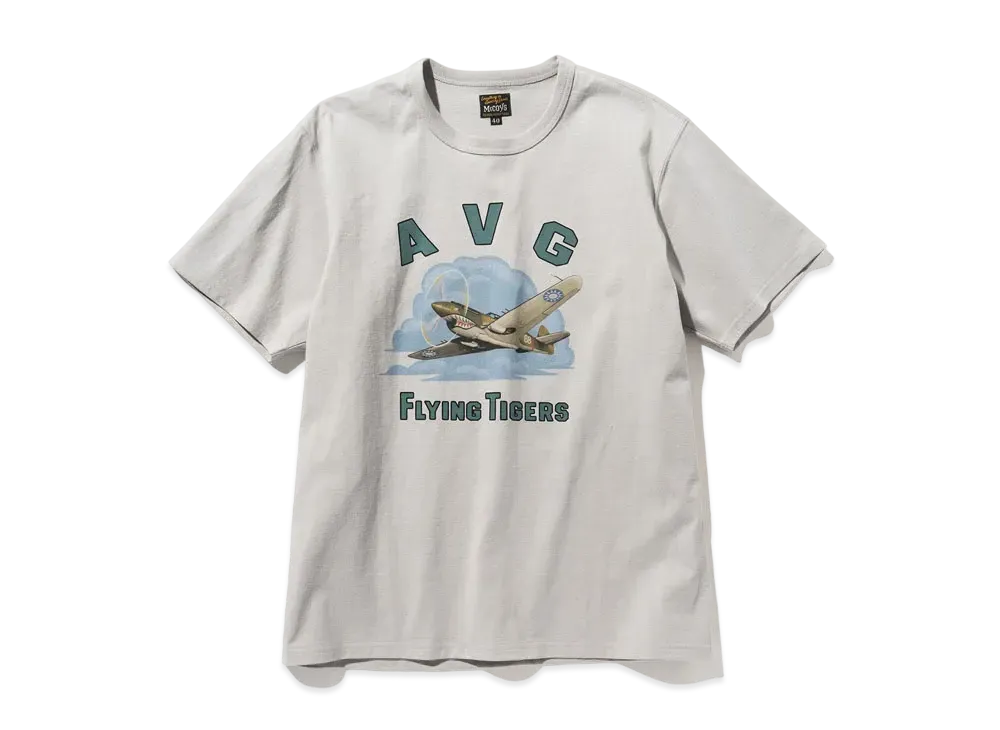 THE REAL McCOY'S MILITARY TEE / AVG H81-A2 "Gray"