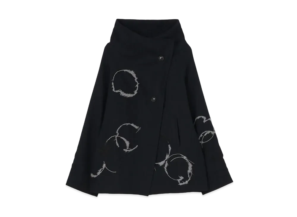 Yohji Yamamoto Y's WOOL GAUZE DOT JACQUARD ASSYME JACKET "Navy"