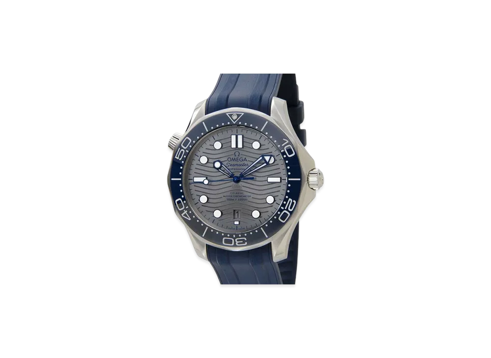 OMEGA Seamaster Diver 300M Master Chronometer Rubber Strap "Stainless Steel/Gray"