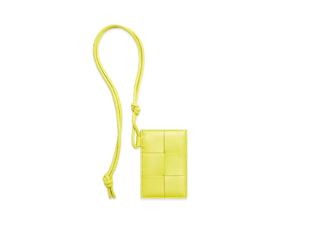 Bottega Veneta Card Case On Strap "Kiwi"