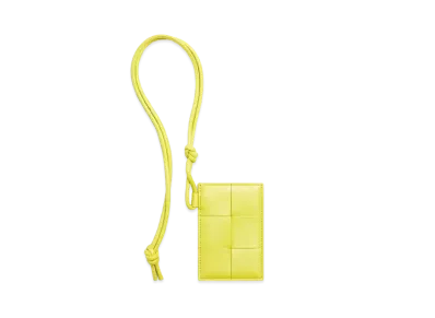 Bottega Veneta Card Case On Strap "Kiwi"