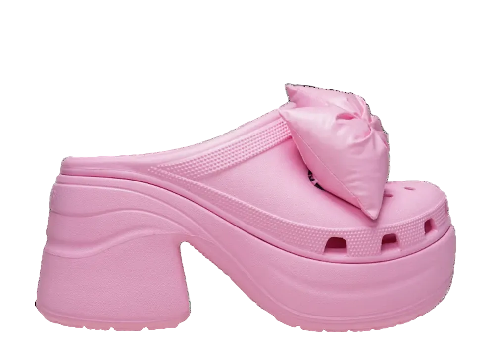 Crocs Siren Bow Clog "Pink Tweed"