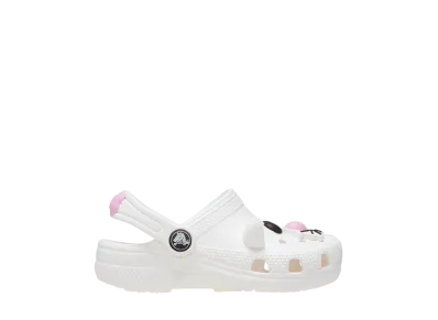 Crocs Little Kids Classic I Am White Cat Clog "White/Pink Tweed"