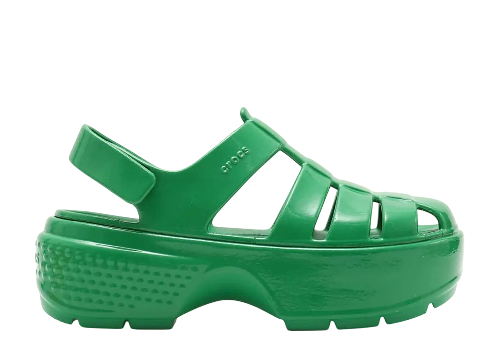 Crocs Stomp Fisherman Hgh Shine Sandal "Green Ivy"