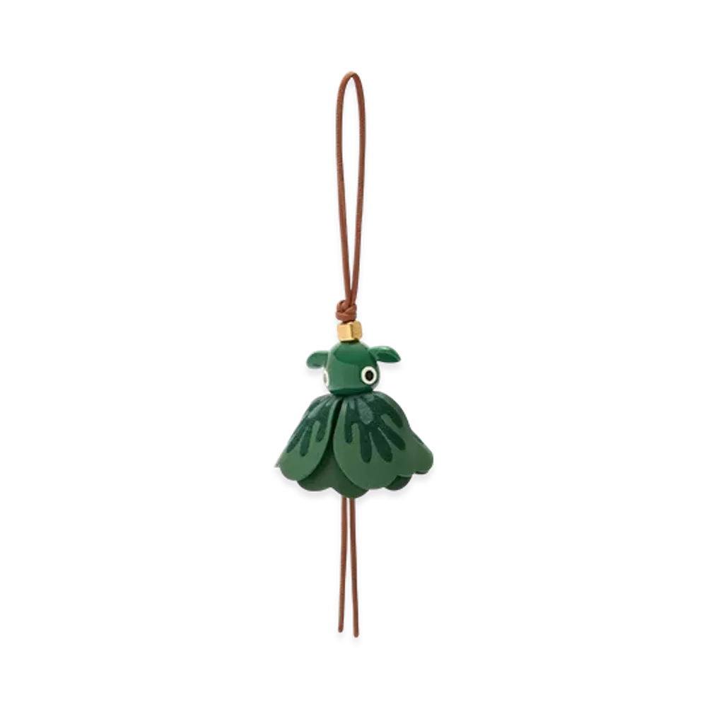 LOEWE Lucky Puzzle Charm "Tan/Dark Green"