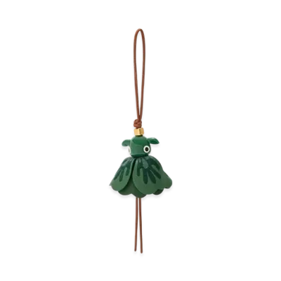 LOEWE Lucky Puzzle Charm "Tan/Dark Green"