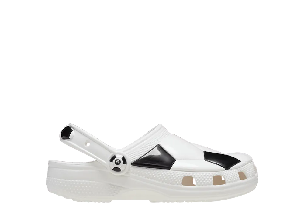 Crocs GS Classic Soccer Clog "White/Black"