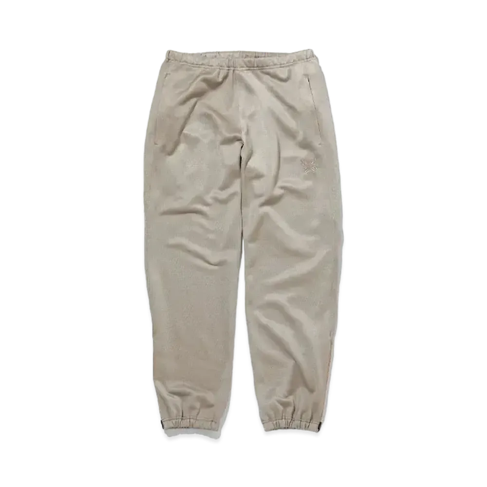 Needles ZIPPED SWEAT PANT - C/PE BRIGHT JERSEY "Beige"