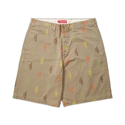 Supreme Classic Logo Chino Short "Tan"