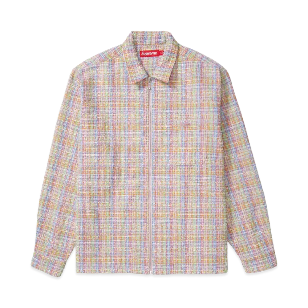 Supreme Boucle Zip Up Shirt 
