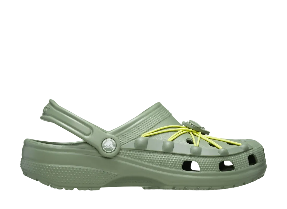 Crocs Classic Bungee Cord Clog "Moss/Multi"
