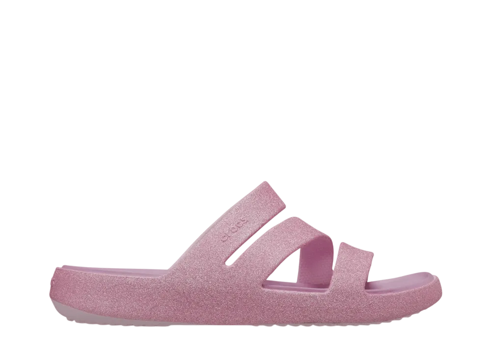 Crocs Women's Getaway Glitter Strappy "Pink Milk"