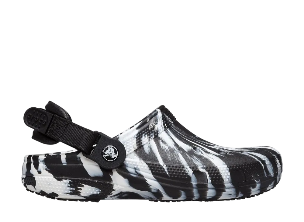 Crocs Classic Work Graphic Clog "Black/White"
