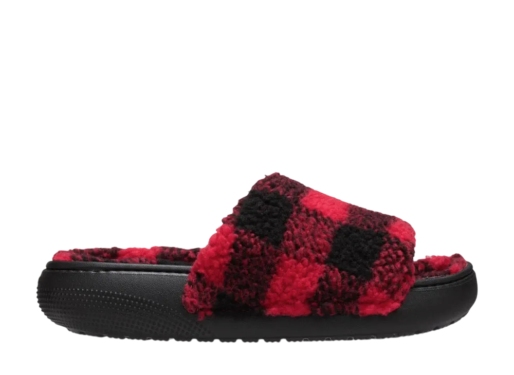 Crocs Classic Buffalo Check Slide "Black"