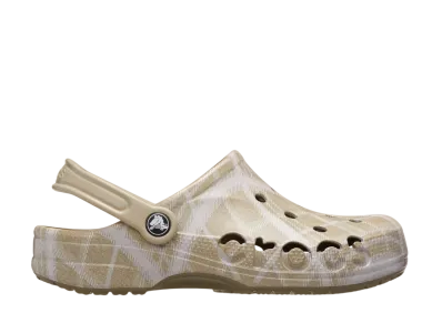 Crocs Baya Holiday Plaid Clog "Cobblestone"