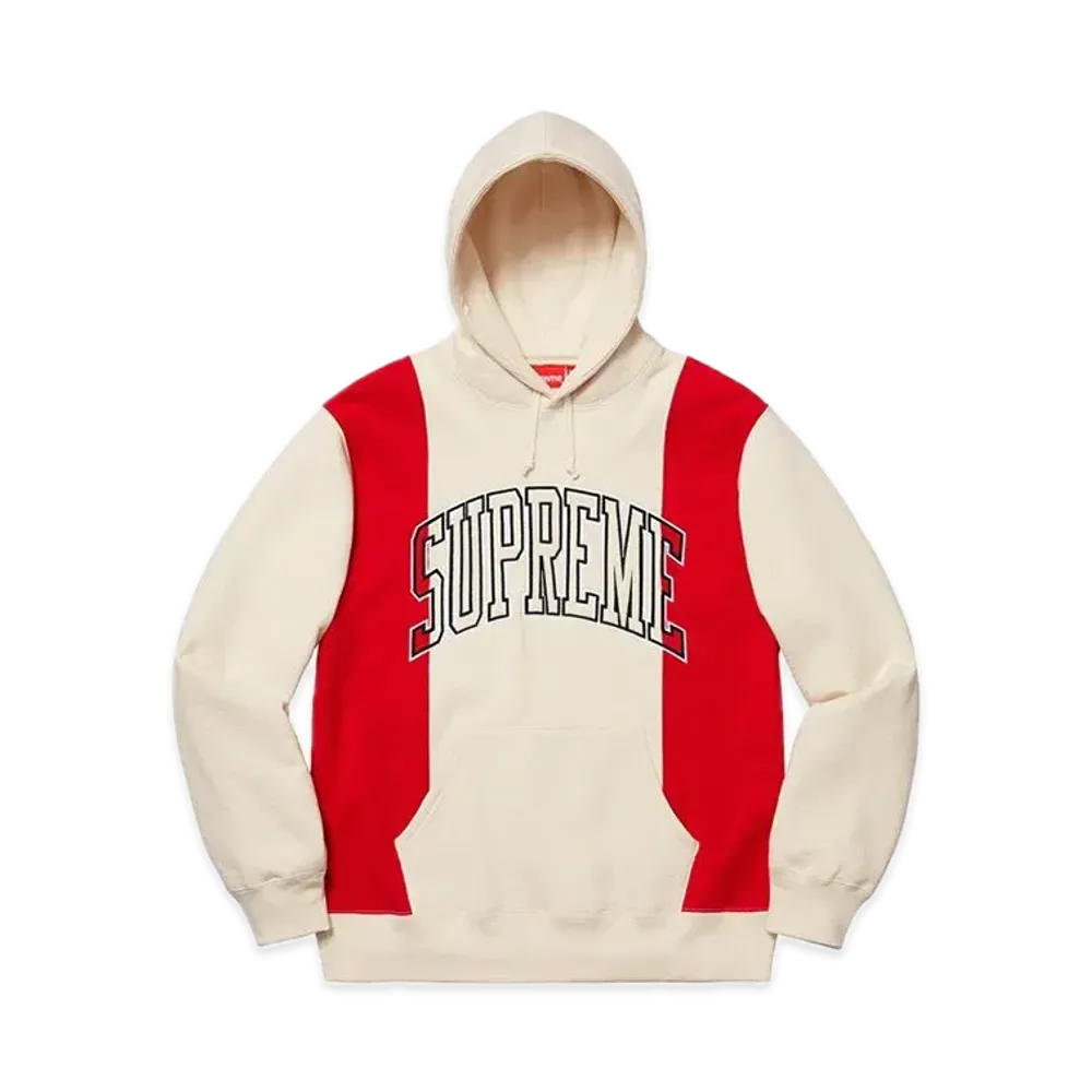 Supreme Paneled Arc Hooded Sweatshirt "Natural"