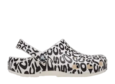 Crocs Classic Warped Logo Clog "White"