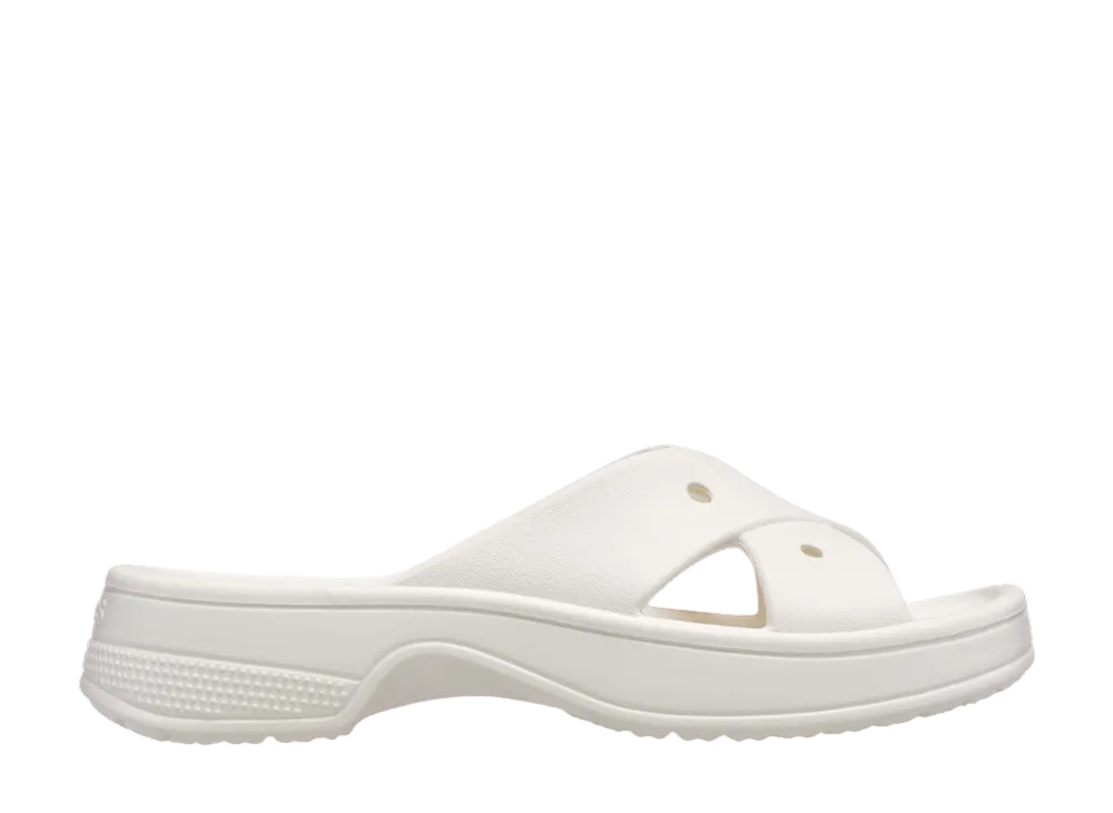 Crocs Women's Classic Cross Strap "Chalk"