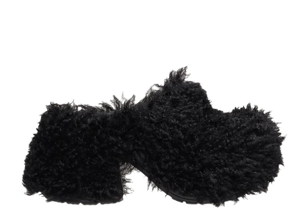 Crocs Siren Shaggy Fur Clog "Black"