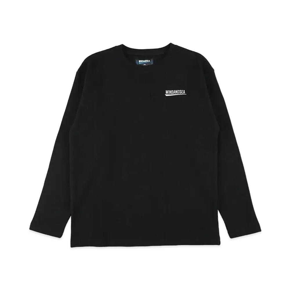 WIND AND SEA Fishnet Recycled Nylon Tharmal L/S T Shirt "Black"