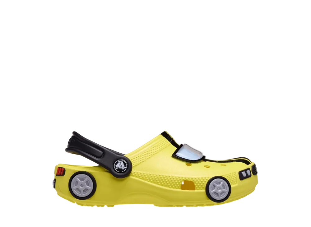 Crocs Little Kids Classic Iam Race Car Clog "Cyber Yellow"