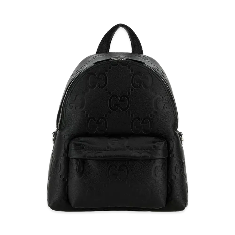 GUCCI Jumbo GG Leather GG Backpack "Black"