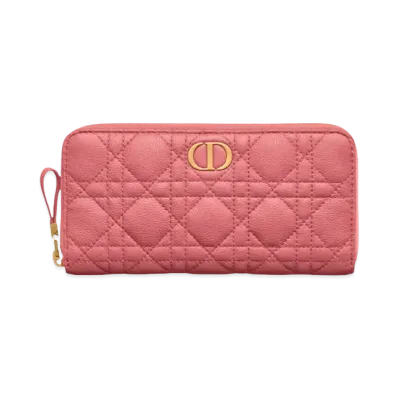 Dior Dior Caro Voyageur Wallet "Pink"