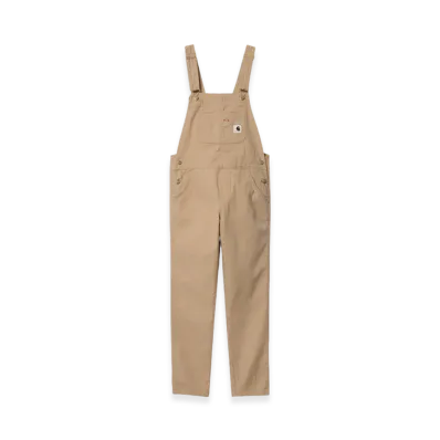 Carhartt WIP Women's Hudson Stretch Canvas Bib Overall "Dusty Hamilton Brown"